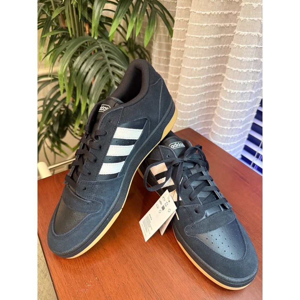 Adidas Entrap Mens Sneakers Black White Gum Sole Low Top Shoes H05054 NWT
